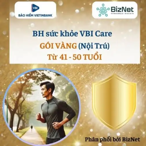 BH Sức Khoẻ VBI Care VÀNG 41 50 Tuổi (nội Trú)