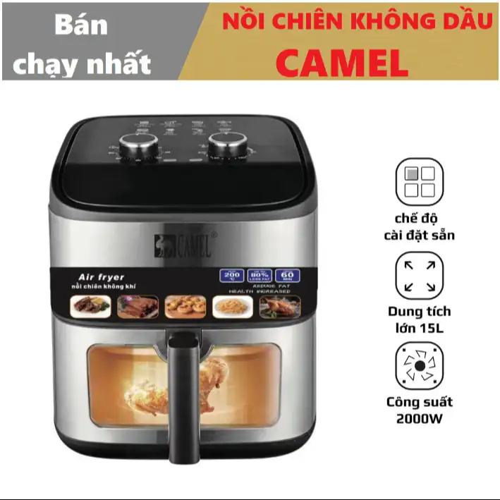 Nồi Chiên Không Dầu Camel 15L CTB415 BECHIP