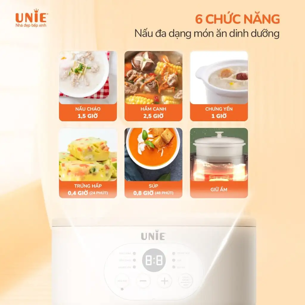 Nồi nấu chậm Unie USC08W