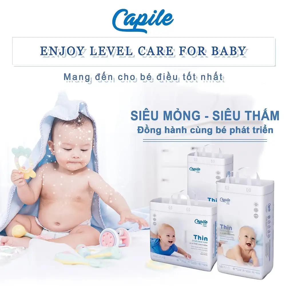 set mini ta dan so sinh capile 0 3 thang tuoi size nb 8 mieng Cu9T - Dropbiz