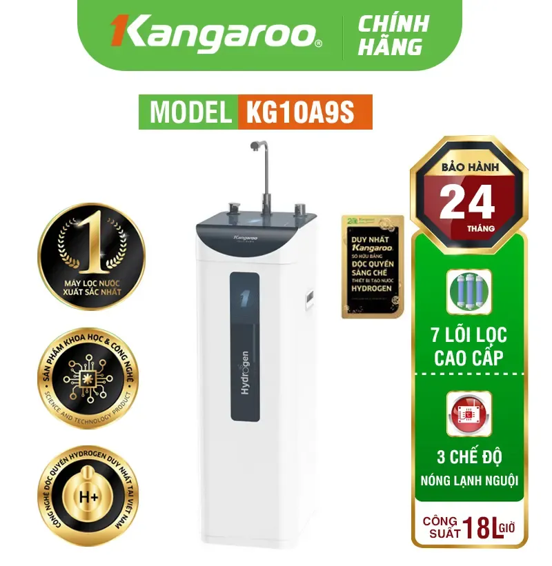 So sánh máy lọc nước Kangaroo KG100HA và KG10A9